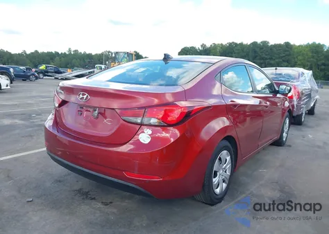 2016 Hyundai Elantra Se z USA, uszkodzony, nr VIN 5NPDH4AE4GH741552